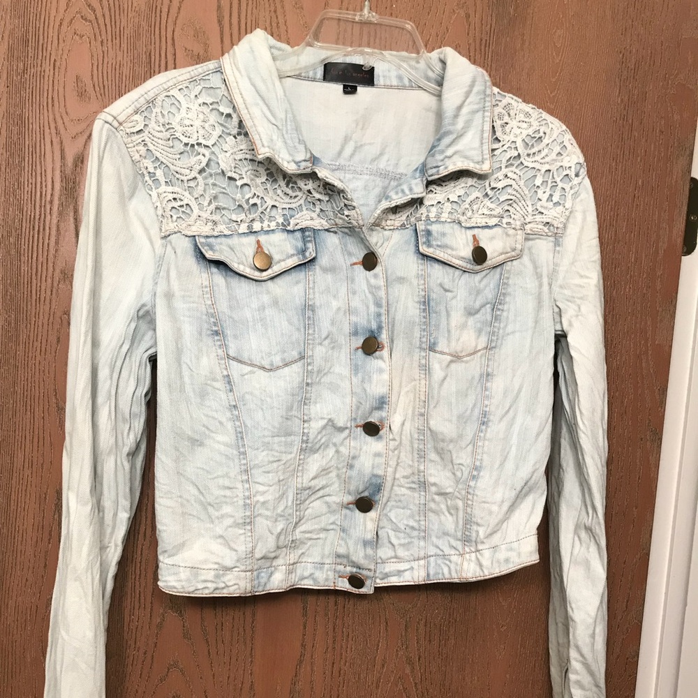 Fire Los Angeles Embroidered Jean Jacket